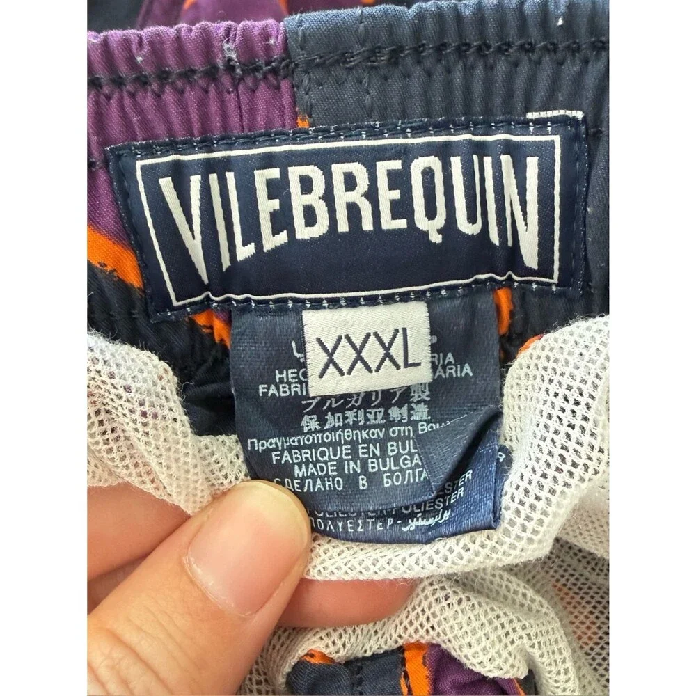 Vilebrequin Black with Stylized Dolphins Jellyfish Turtles Purple Orange XXXL
